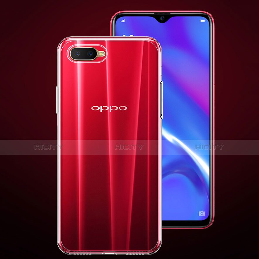 Custodia Silicone Trasparente Ultra Slim Morbida per Oppo K1 Chiaro