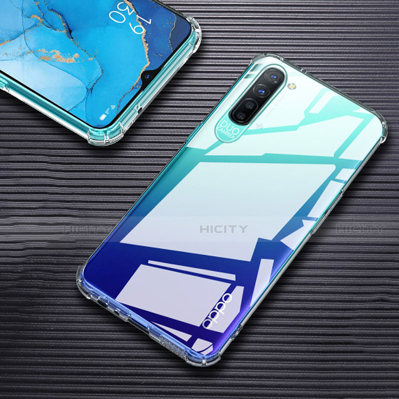 Custodia Silicone Trasparente Ultra Slim Morbida per Oppo K7 5G Chiaro