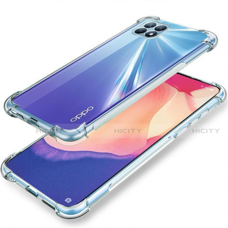 Custodia Silicone Trasparente Ultra Slim Morbida per Oppo Reno4 SE 5G Chiaro