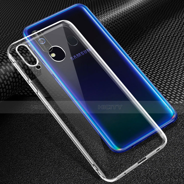 Custodia Silicone Trasparente Ultra Slim Morbida per Samsung Galaxy A60 Chiaro