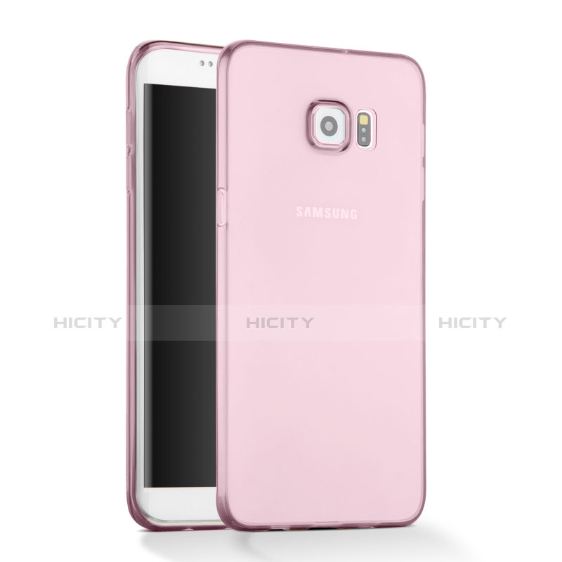 Custodia Silicone Trasparente Ultra Slim Morbida per Samsung Galaxy S6 Edge SM-G925 Rosa