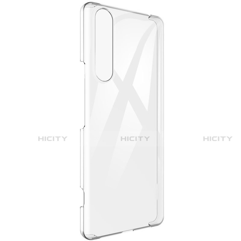 Custodia Silicone Trasparente Ultra Slim Morbida per Sony Xperia 1 II Chiaro