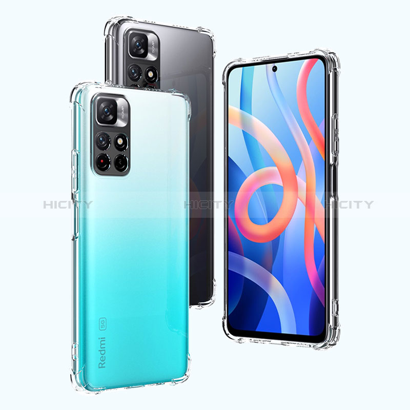 Custodia Silicone Trasparente Ultra Slim Morbida per Xiaomi Poco M4 Pro 5G Chiaro