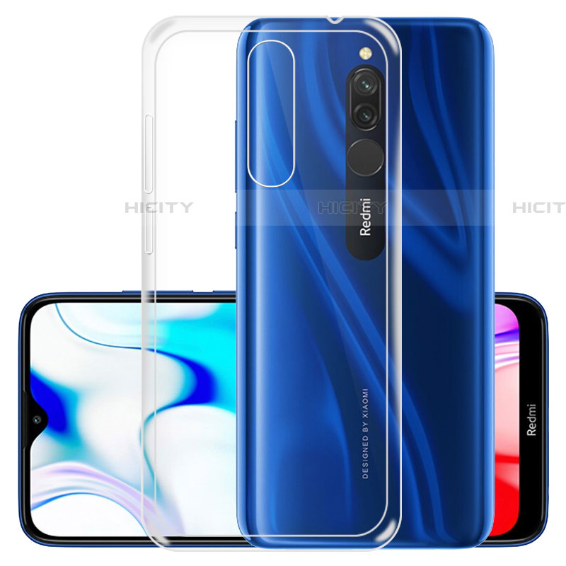 Custodia Silicone Trasparente Ultra Slim Morbida per Xiaomi Redmi 8 Chiaro