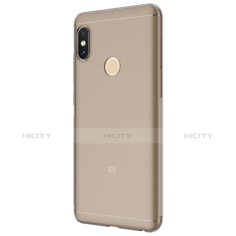 Custodia Silicone Trasparente Ultra Slim Morbida per Xiaomi Redmi Note 5 AI Dual Camera Grigio