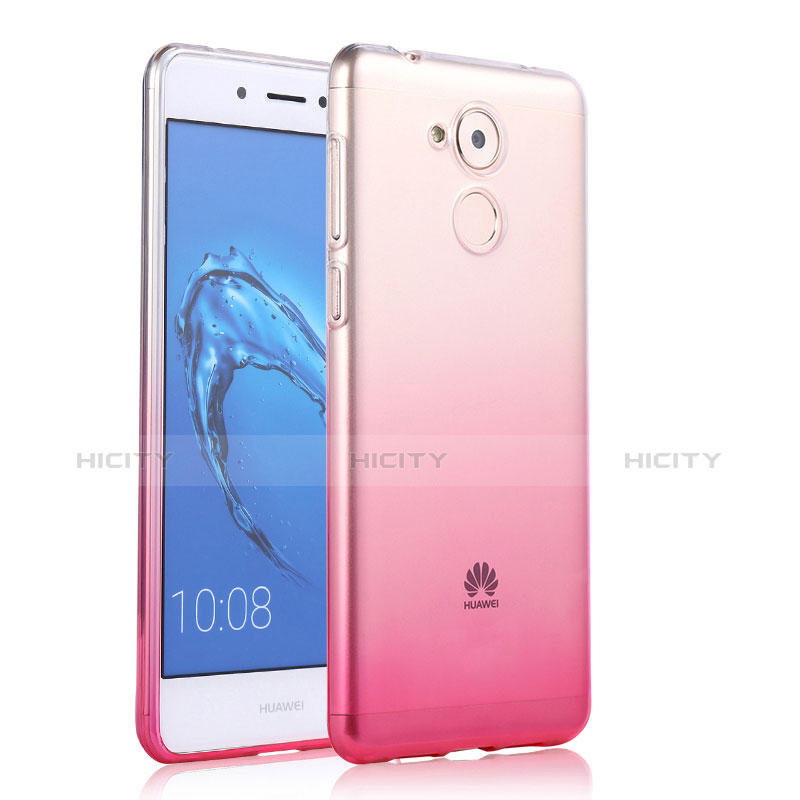 Custodia Silicone Trasparente Ultra Slim Morbida Sfumato per Huawei Honor 6C Rosa