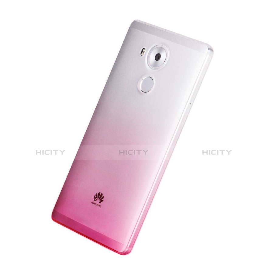 Custodia Silicone Trasparente Ultra Slim Morbida Sfumato per Huawei Mate 8 Rosa