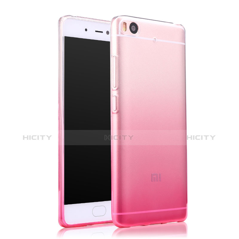 Custodia Silicone Trasparente Ultra Slim Morbida Sfumato per Xiaomi Mi 5S Rosa