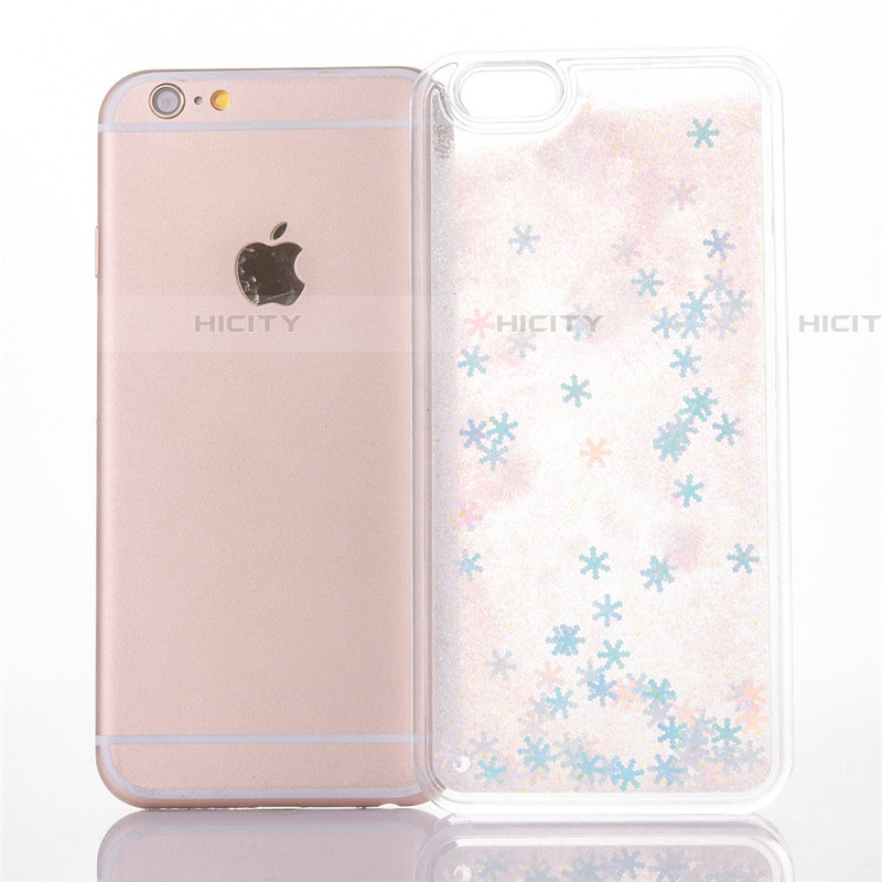 Custodia Silicone Trasparente Ultra Sottile Cover Fiori T01 per Apple iPhone 6