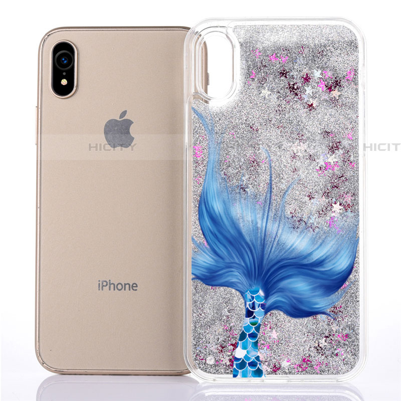 Custodia Silicone Trasparente Ultra Sottile Cover Fiori T04 per Apple iPhone XR