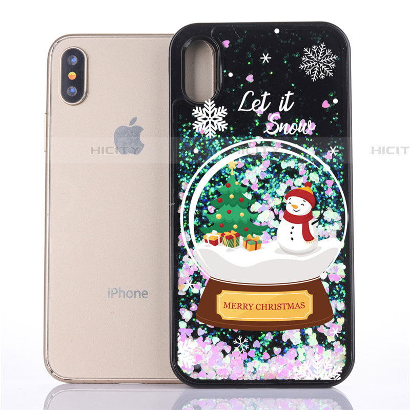 Custodia Silicone Trasparente Ultra Sottile Cover Fiori T05 per Apple iPhone Xs