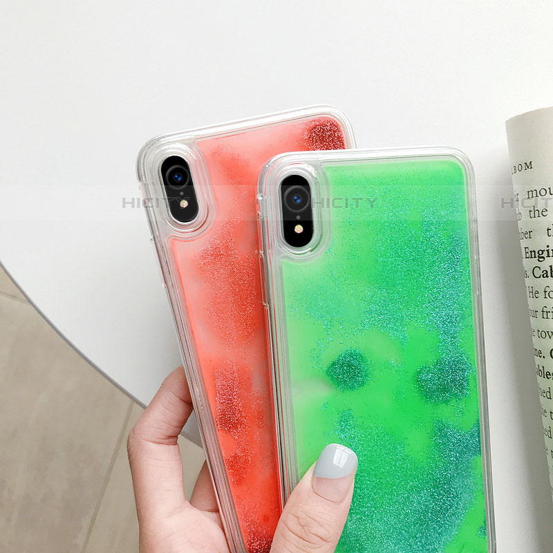 Custodia Silicone Trasparente Ultra Sottile Cover Fiori T12 per Apple iPhone XR