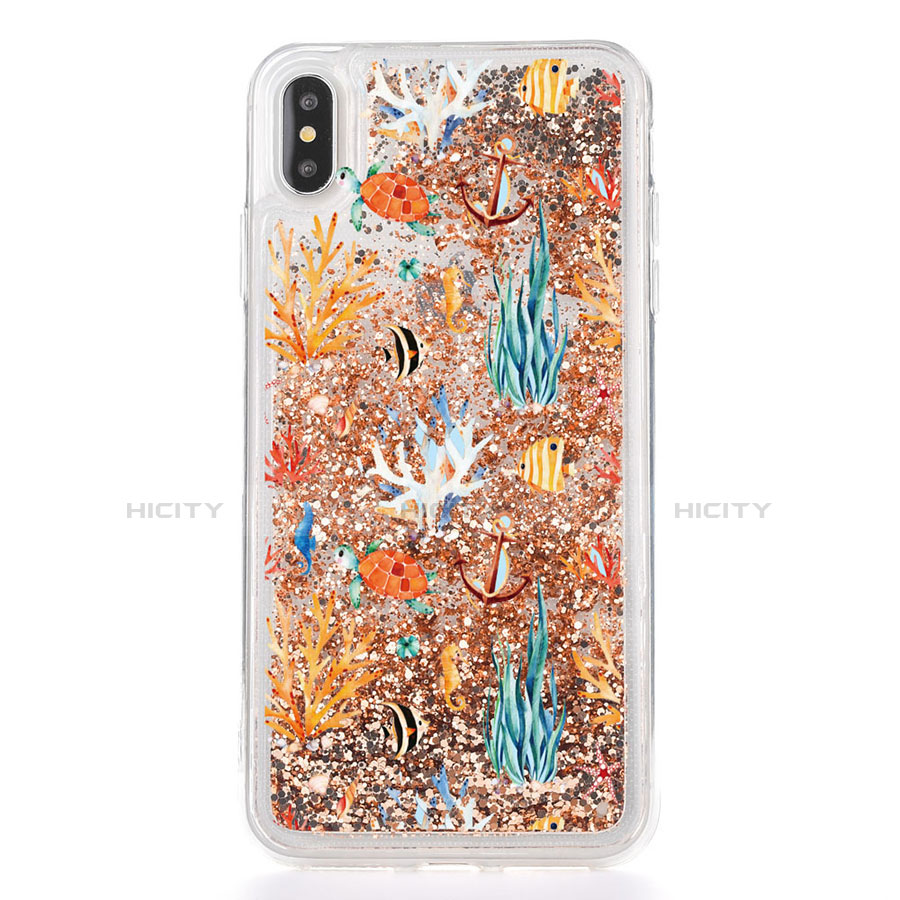 Custodia Silicone Trasparente Ultra Sottile Cover Fiori T17 per Apple iPhone X