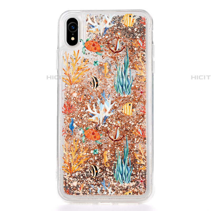 Custodia Silicone Trasparente Ultra Sottile Cover Fiori T17 per Apple iPhone XR Multicolore