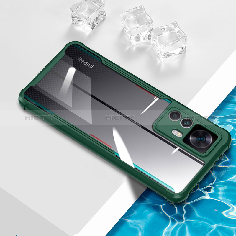 Custodia Silicone Trasparente Ultra Sottile Cover Morbida BH1 per Xiaomi Mi 12T 5G Verde