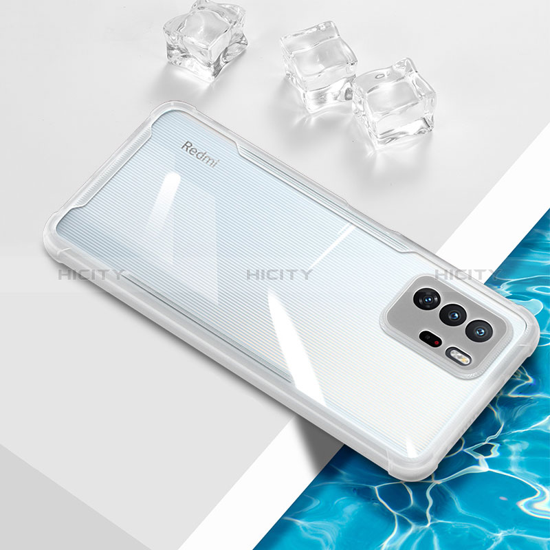 Custodia Silicone Trasparente Ultra Sottile Cover Morbida BH1 per Xiaomi Redmi Note 10 Pro 5G Bianco