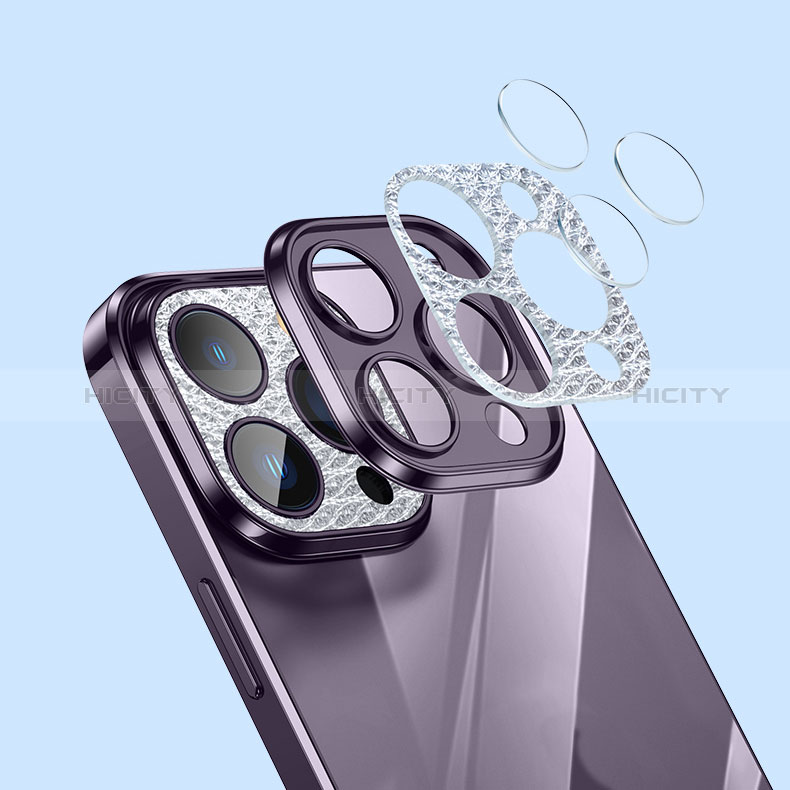 Custodia Silicone Trasparente Ultra Sottile Cover Morbida Bling-Bling LD2 per Apple iPhone 13
