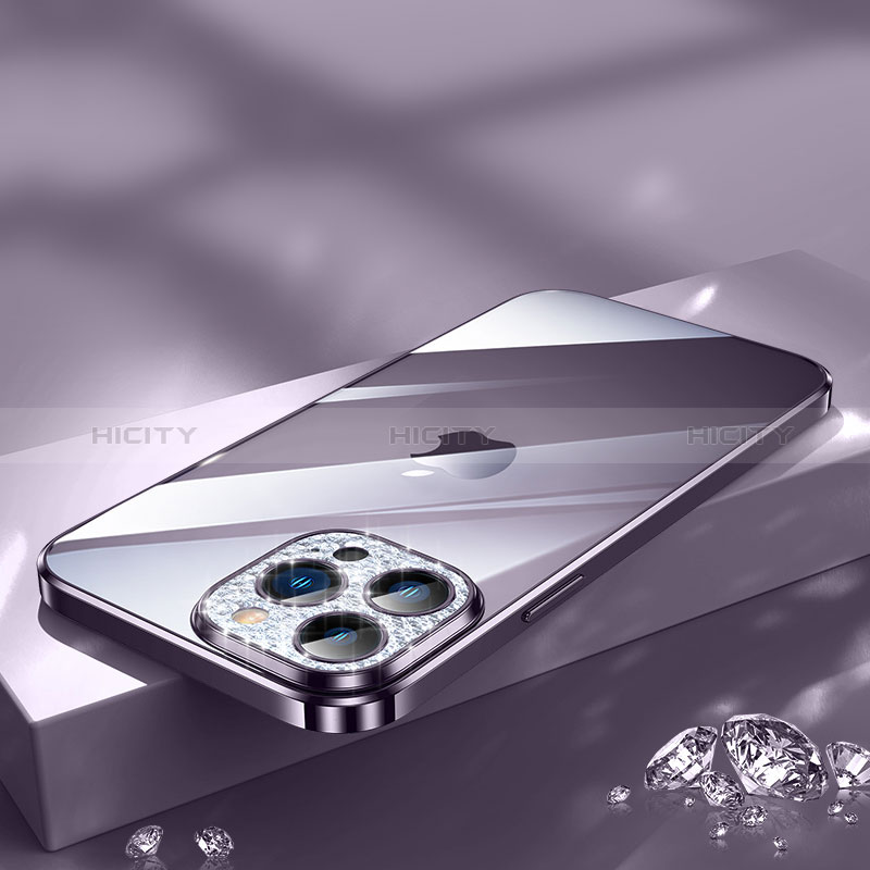 Custodia Silicone Trasparente Ultra Sottile Cover Morbida Bling-Bling LD2 per Apple iPhone 13 Pro