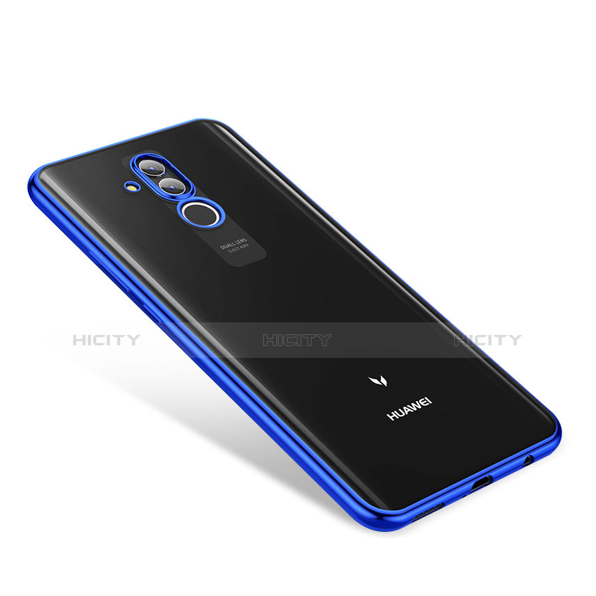 Custodia Silicone Trasparente Ultra Sottile Cover Morbida H01 per Huawei Maimang 7 Blu