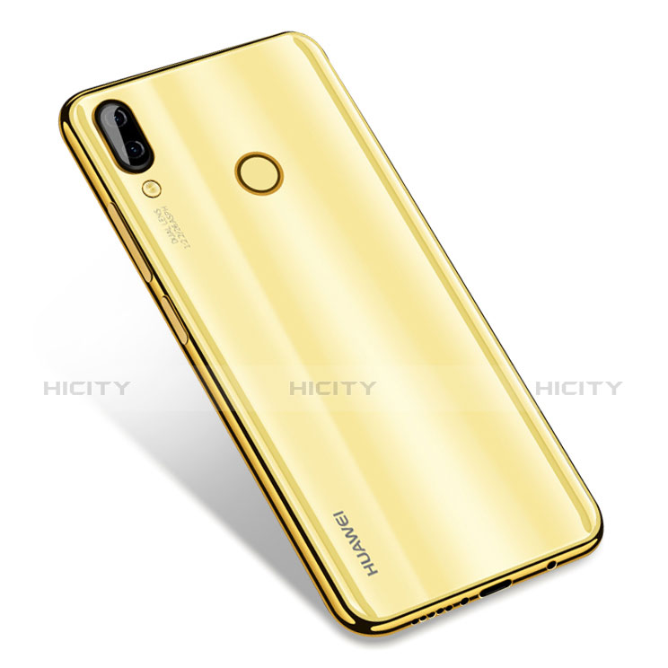 Custodia Silicone Trasparente Ultra Sottile Cover Morbida H01 per Huawei Nova 3 Oro