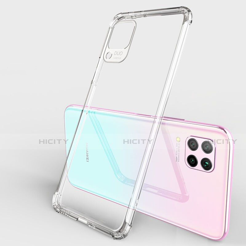 Custodia Silicone Trasparente Ultra Sottile Cover Morbida H01 per Huawei Nova 6 SE Chiaro