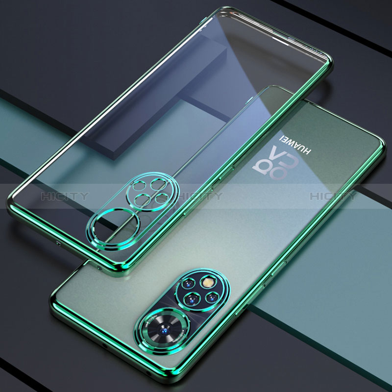 Custodia Silicone Trasparente Ultra Sottile Cover Morbida H01 per Huawei Nova 9 Pro Verde