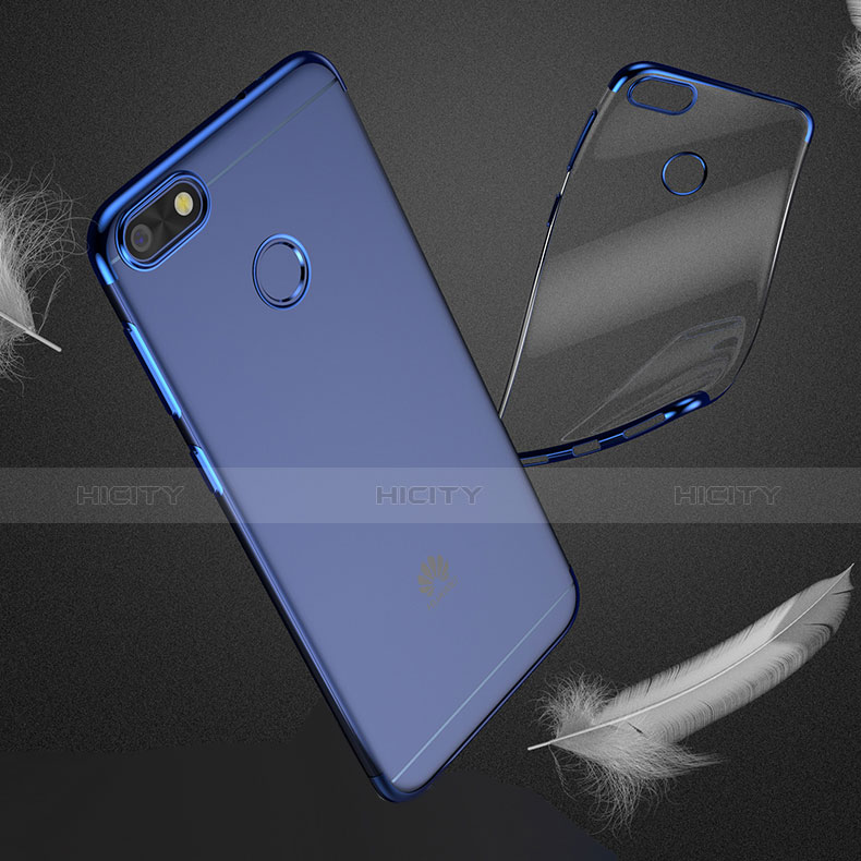 Custodia Silicone Trasparente Ultra Sottile Cover Morbida H01 per Huawei Y6 Pro (2017)