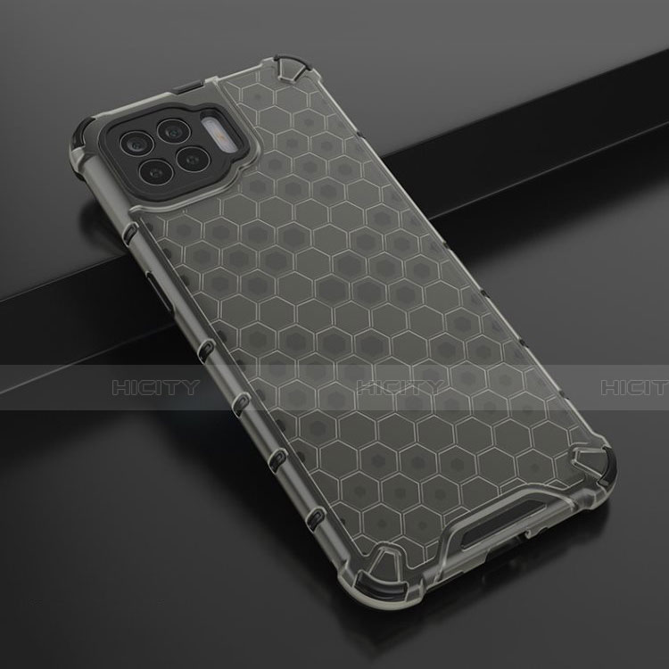 Custodia Silicone Trasparente Ultra Sottile Cover Morbida H01 per Oppo Reno4 Lite Nero