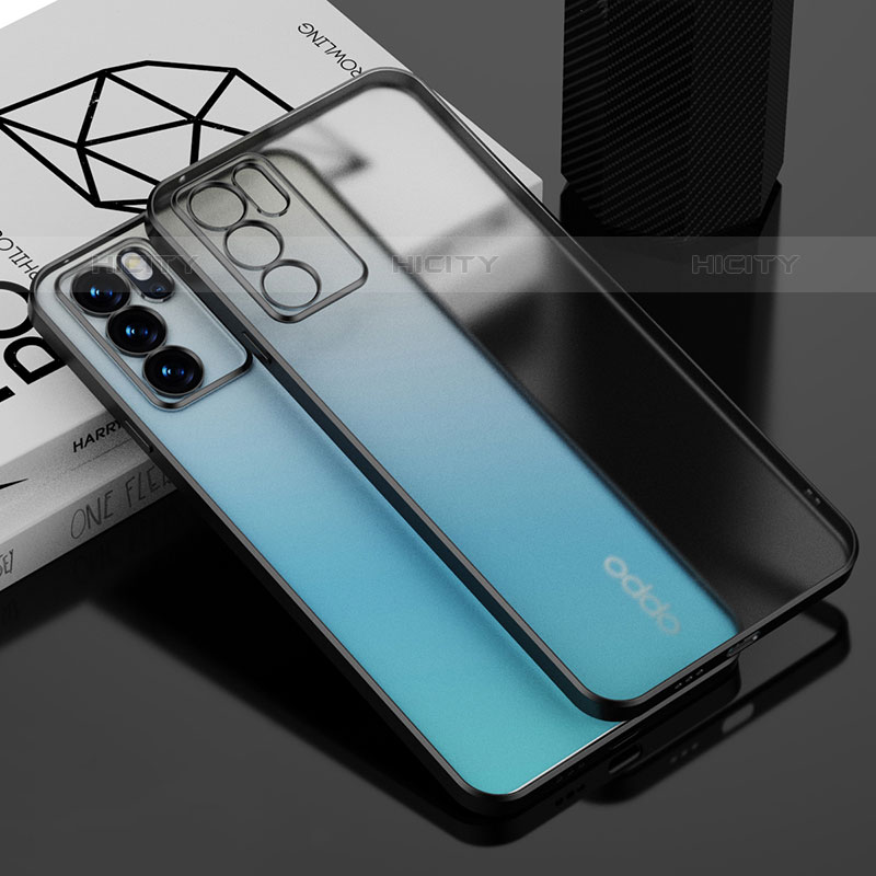 Custodia Silicone Trasparente Ultra Sottile Cover Morbida H01 per Oppo Reno6 Pro 5G India