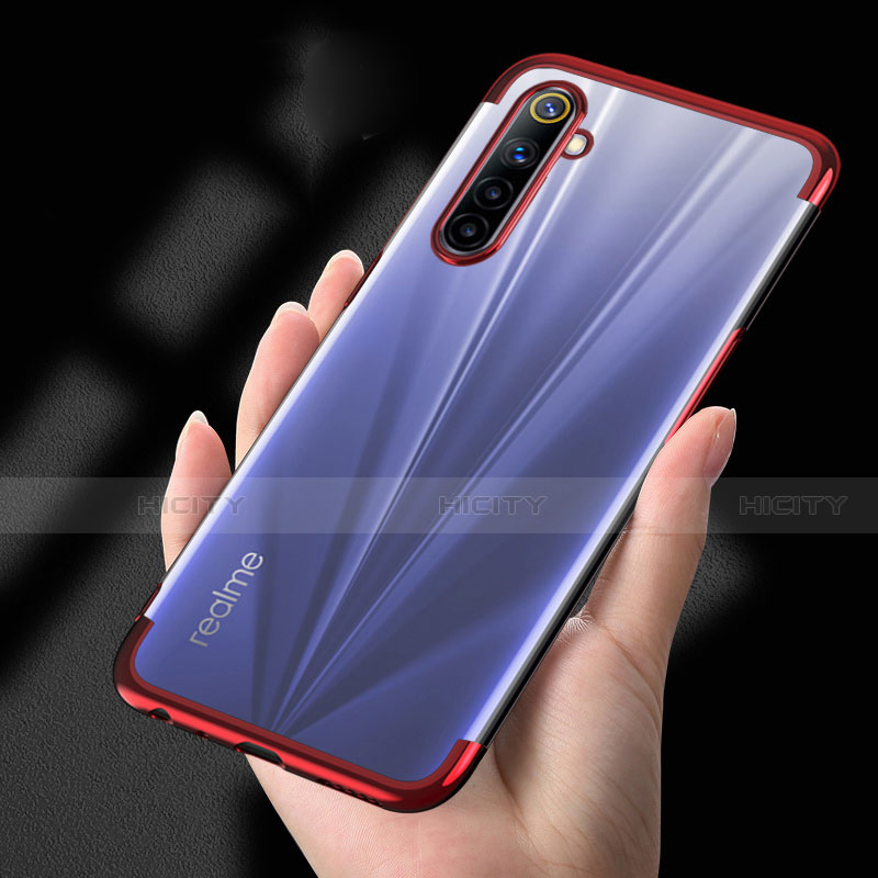 Custodia Silicone Trasparente Ultra Sottile Cover Morbida H01 per Realme 6s