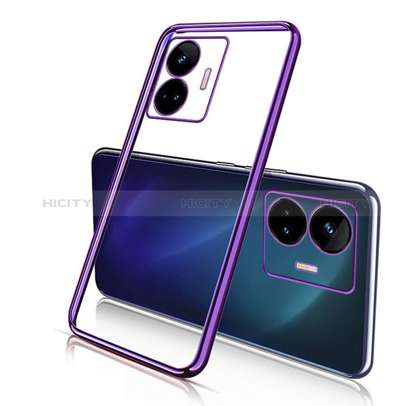 Custodia Silicone Trasparente Ultra Sottile Cover Morbida H01 per Realme GT Neo5 SE 5G Viola