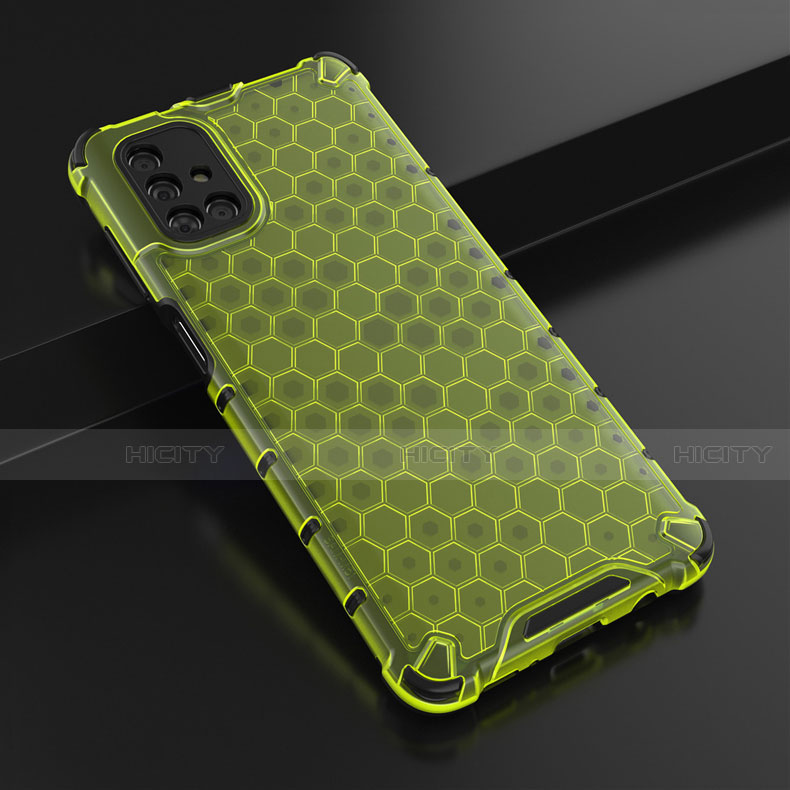 Custodia Silicone Trasparente Ultra Sottile Cover Morbida H01 per Samsung Galaxy M51 Verde