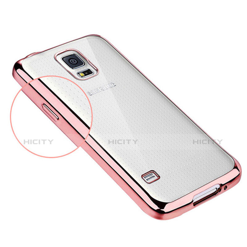 Custodia Silicone Trasparente Ultra Sottile Cover Morbida H01 per Samsung Galaxy S5 G900F G903F