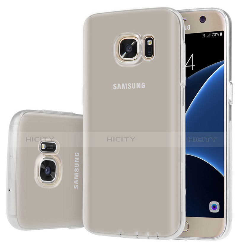 Custodia Silicone Trasparente Ultra Sottile Cover Morbida H01 per Samsung Galaxy S7 G930F G930FD