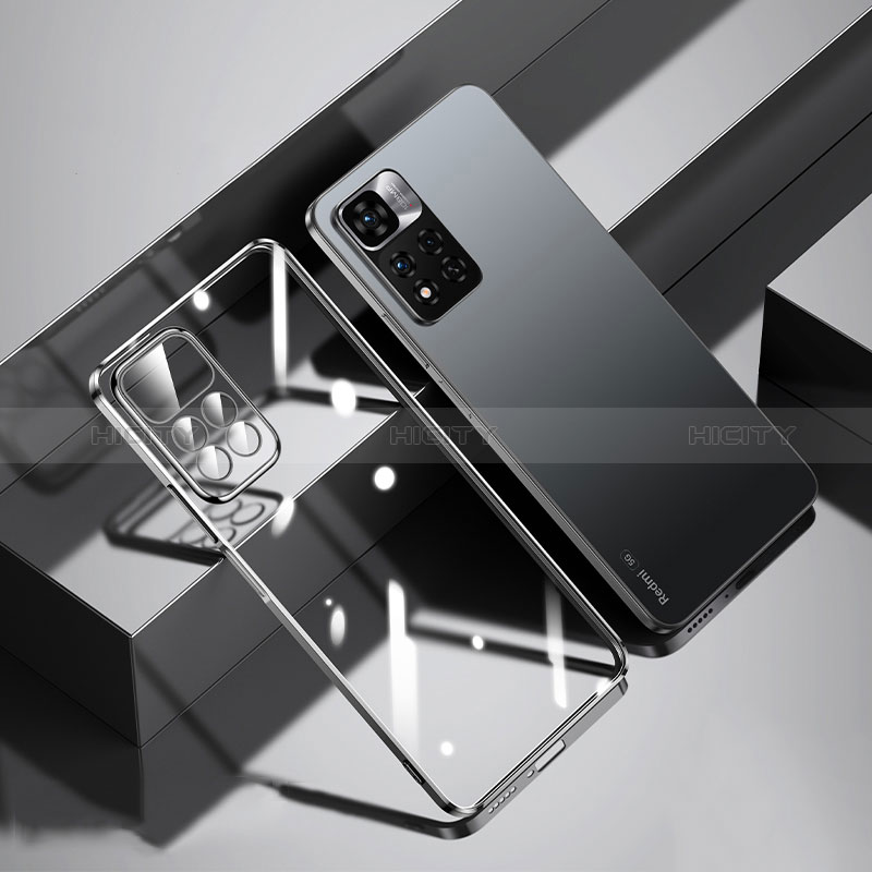 Custodia Silicone Trasparente Ultra Sottile Cover Morbida H01 per Xiaomi Mi 11i 5G (2022) Nero
