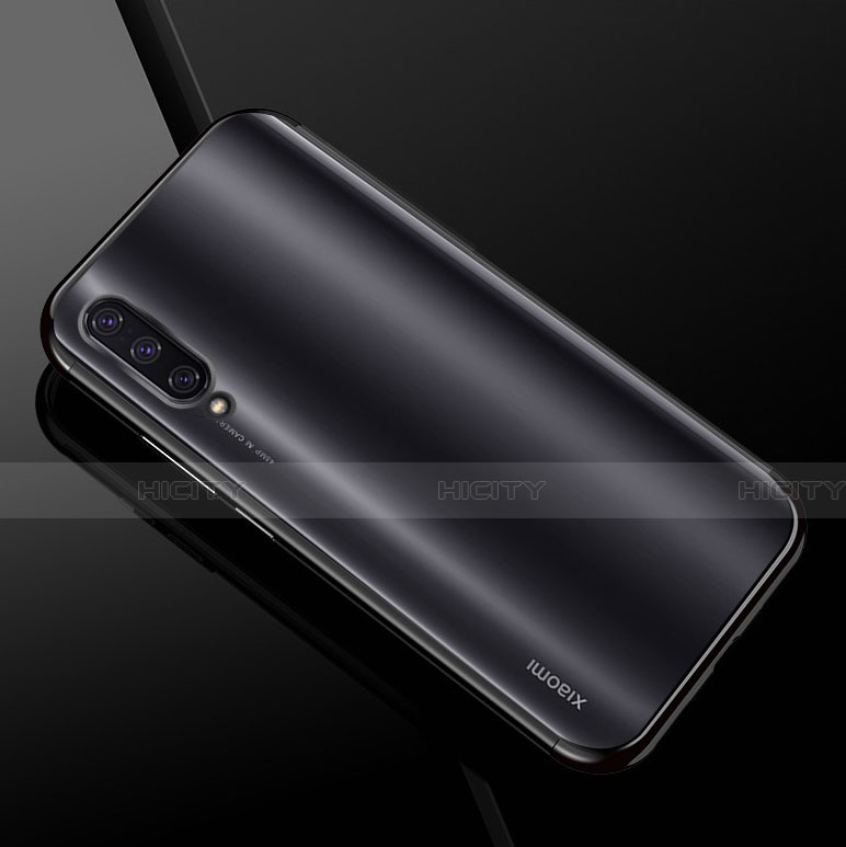 Custodia Silicone Trasparente Ultra Sottile Cover Morbida H01 per Xiaomi Mi A3 Nero