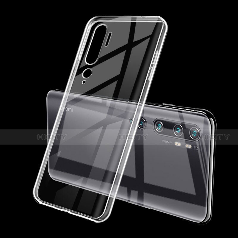 Custodia Silicone Trasparente Ultra Sottile Cover Morbida H01 per Xiaomi Mi Note 10 Pro Chiaro