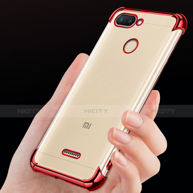 Custodia Silicone Trasparente Ultra Sottile Cover Morbida H01 per Xiaomi Redmi 6