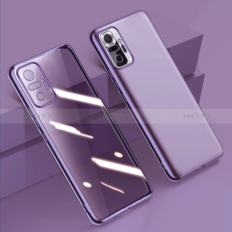 Custodia Silicone Trasparente Ultra Sottile Cover Morbida H01 per Xiaomi Redmi Note 10 Pro 4G