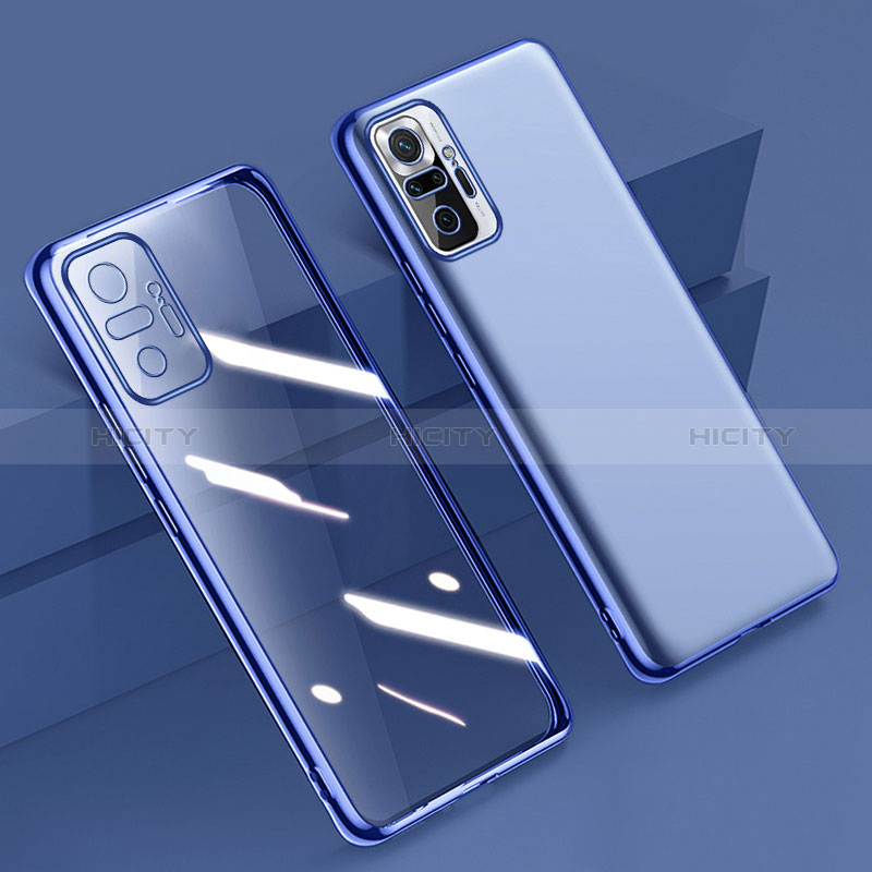 Custodia Silicone Trasparente Ultra Sottile Cover Morbida H01 per Xiaomi Redmi Note 10 Pro Max