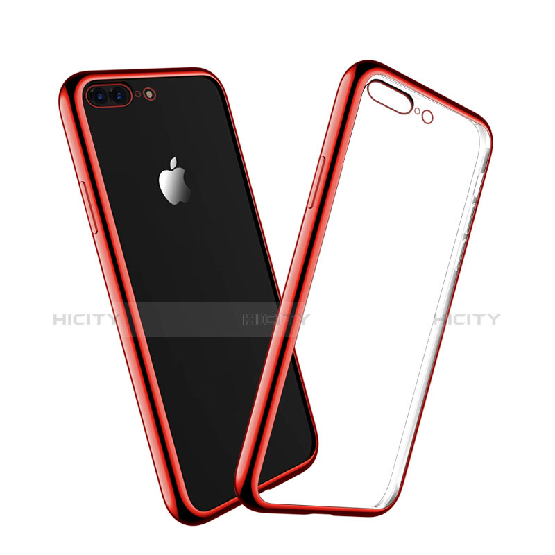 Custodia Silicone Trasparente Ultra Sottile Cover Morbida H02 per Apple iPhone 8 Plus