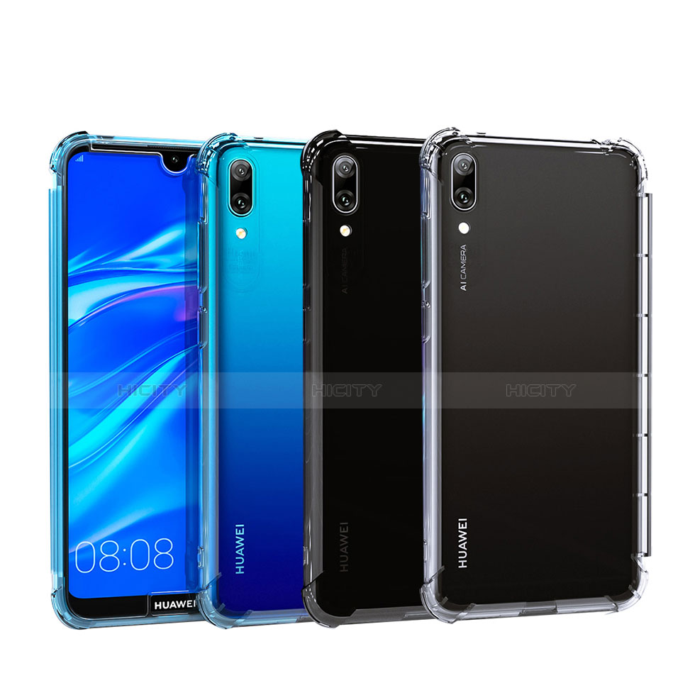 Custodia Silicone Trasparente Ultra Sottile Cover Morbida H02 per Huawei Enjoy 9