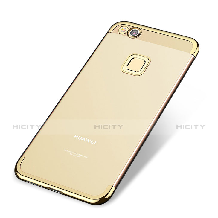 Custodia Silicone Trasparente Ultra Sottile Cover Morbida H02 per Huawei Honor 8 Lite Oro