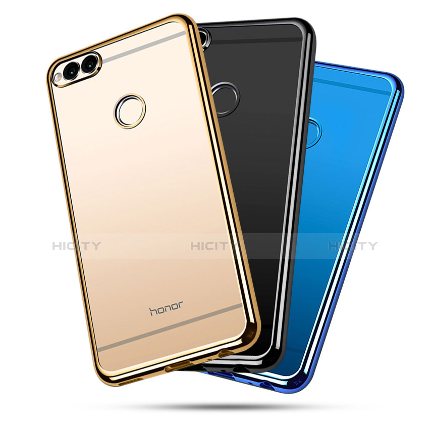 Custodia Silicone Trasparente Ultra Sottile Cover Morbida H02 per Huawei Honor Play 7X