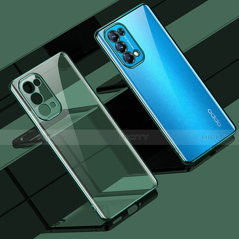 Custodia Silicone Trasparente Ultra Sottile Cover Morbida H02 per Oppo Find X3 Lite 5G