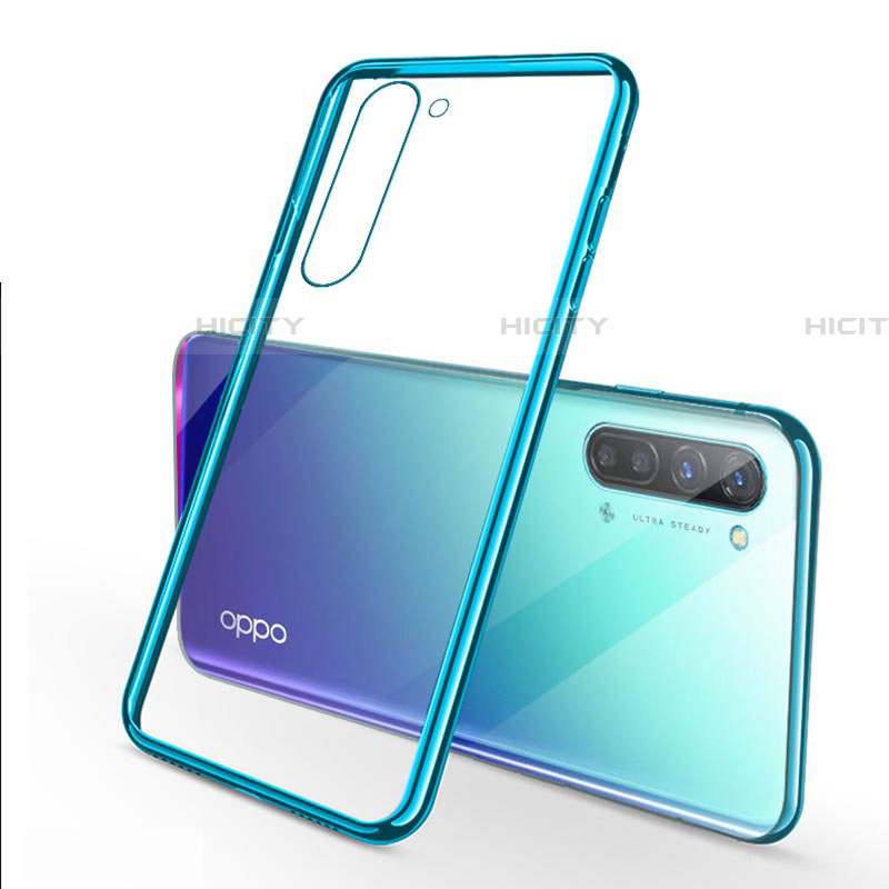 Custodia Silicone Trasparente Ultra Sottile Cover Morbida H02 per Oppo Reno3