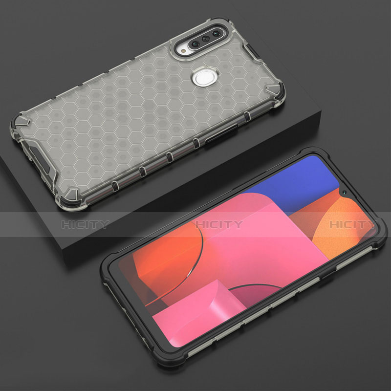 Custodia Silicone Trasparente Ultra Sottile Cover Morbida H02 per Samsung Galaxy A20s Grigio