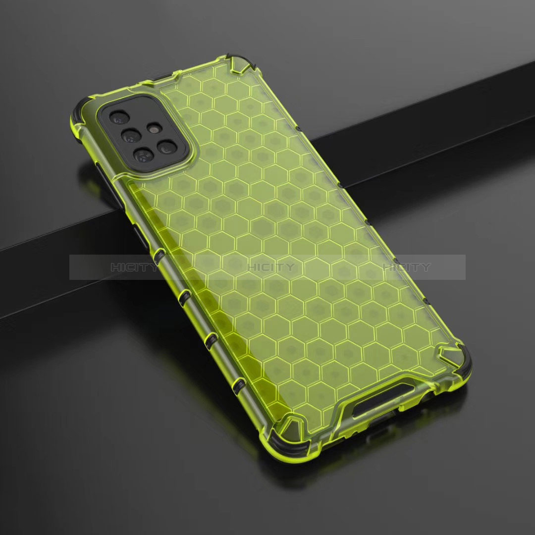 Custodia Silicone Trasparente Ultra Sottile Cover Morbida H02 per Samsung Galaxy A71 4G A715 Verde