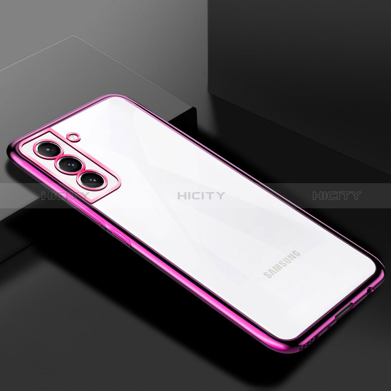 Custodia Silicone Trasparente Ultra Sottile Cover Morbida H02 per Samsung Galaxy S24 Plus 5G Viola