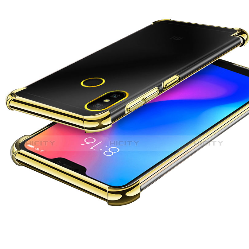 Custodia Silicone Trasparente Ultra Sottile Cover Morbida H02 per Xiaomi Mi A2 Lite Oro